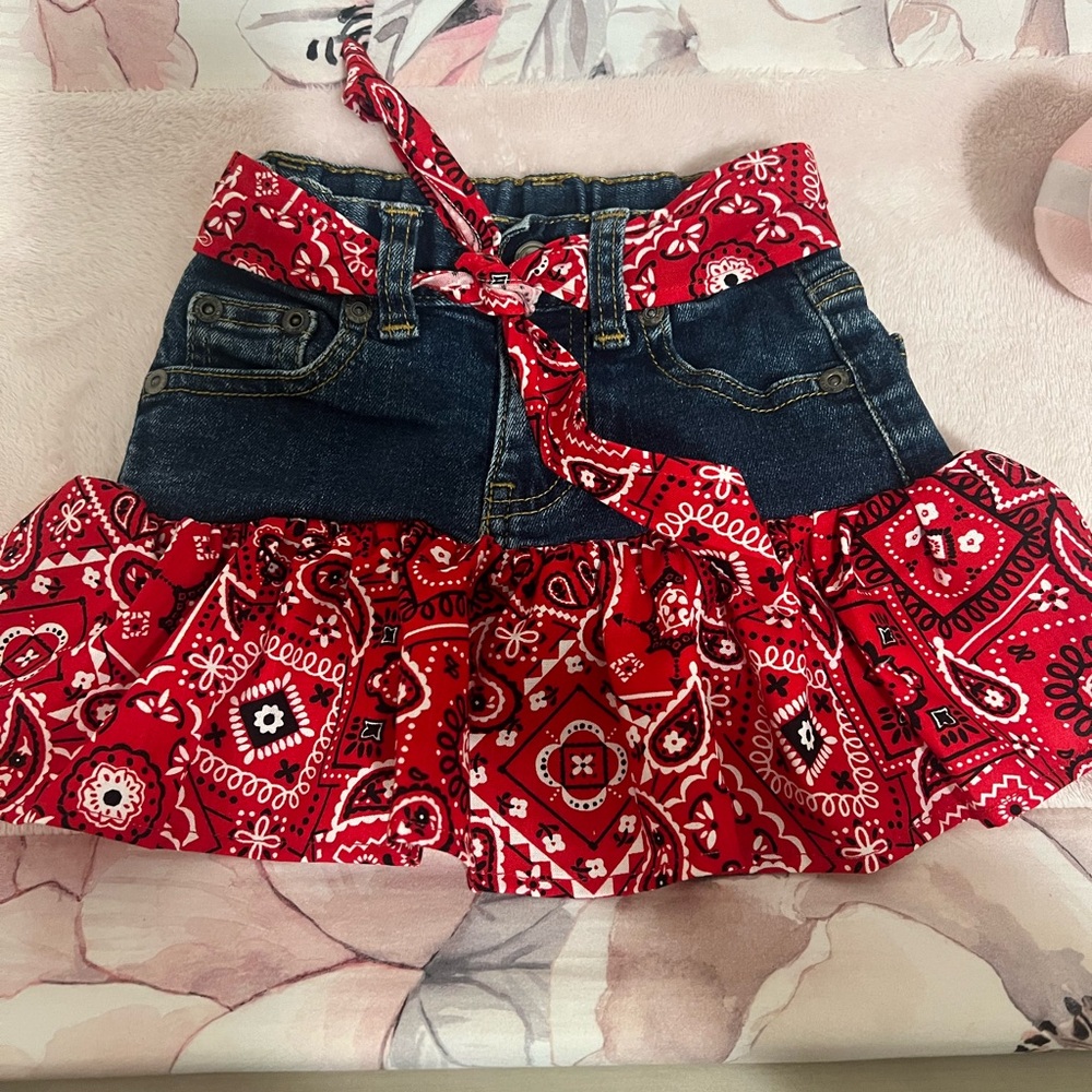 Toddler girl 2T western skirt.